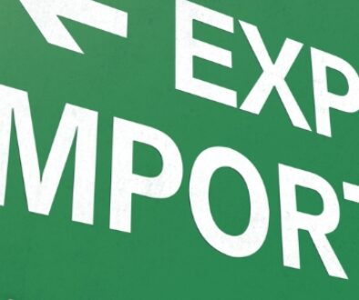 Export and Import sign with arrows.